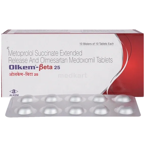 olkem beta 25mg tablet 10's
